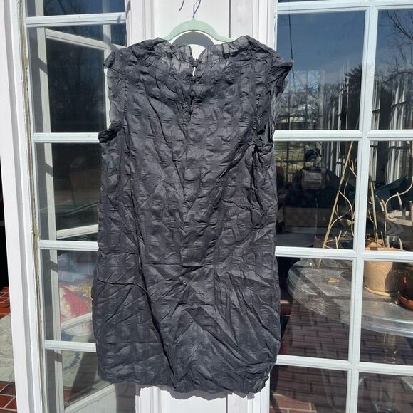 J Crew Textured Ruffle Neck Dress NWT - Picture 7 of 9